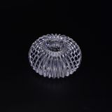 Round Tealight Holder with Vertical Bar Pattern