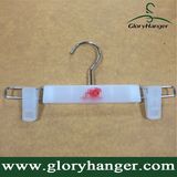 Custom Plastic Pants Hangers/Skirts Hanger for Children with Adjustable Clips