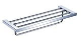 Hotel Rack Wall Mounted Bathroom Towel Storage Organiser Shelf Stainless Steel