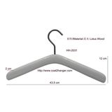 Special Shape Spray Lacquer Paint Bright White Wooden Clothes Hanger