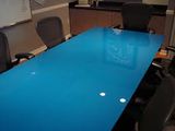 Tempered Painted Blue Color Glass Table Top with an/Nzs 2208: 1996, Bs6206, En12150