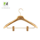 Luxury Gold Plastic Suit / Bottom Hanger with Clips