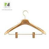 Luxury Gold Plastic Suit / Bottom Hanger with Clips