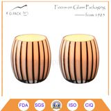 Pumpkin Shape Glass Candle Holder