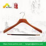 Wooden Coat Hangers with Non Slip Bar (WDS300)