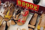 Acrylic, Plastic Shoe Display Rack for Store / Shopping Center