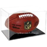 New Full Size Acrylic Football Display Case with Black Base