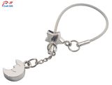 Customized High Quality Moon Shape Metal Keyring