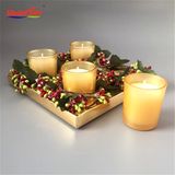 Gold Small Laurel Flavour Glass Jar Candle in 4 Pack
