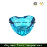 Printed Heart Shape Glass Candle Holder Gift for Valentine's Day