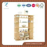 Floor Standing Wooden Deep Display Shelf