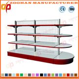 Round Head Shelf Double Sides Wire Back Supermarket Shelves (ZHs627)
