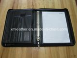 Leather Bound Custom File Folder with Ring Binder