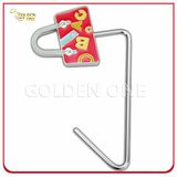 Novel Design Hangbag Shape Color Fill Metal Purse Holder