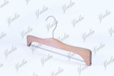 Crossing Bar Natrual Wood Color Jeans Wood Hanger for Supermarket, Wholesaler