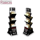 MDF & Metal Floor Display Wooden Wine Rack