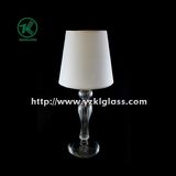 Single Glass Candle Holder for Party Decoration with Lamp (DIA9*28 lamp DAI14*13)