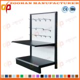 Single Sided Metal Pegboard Shop Store Shelving with Hooks (Zhs321)