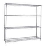 Multi-Level Steel Warehouse Storage Wire Rack Shelf with Adjustable Shelf Height