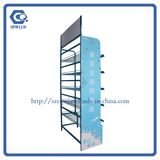 5-Tier Metal Custom Supermarket Snack Food Display Rack with Logo