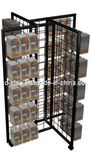 4 Sides Wire Mesh Display Rack & Gridwall Display Stand