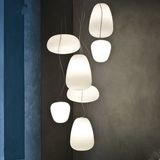 Modern White Glass Ball Decorative Pendant Lamp Lighting for Restaurant