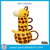 New Product Creative Giraffe Combined Teapot Cup