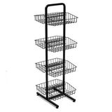 Double Side Floor Standing Wire Display Racks