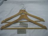 Natural Wood of Garment Usage Top Wooden Hanger