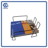 Book Store Metal Wire 3 Tiers Countertop Comic Book Display Rack