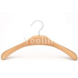Extra Wide Rounded Wood Coat Hanger Wholesale (200-8253)
