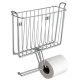 Bathroom Wall Mounted Storage Buaket with Tissue Holder