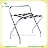 Hotel Metal Luggage Rack with Silver Chrome