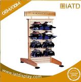 Pop up Wooden Storage Pegboard Display Books Rack for Eyewear/Lens/Sunglasses