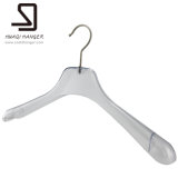Huaqi Transparent Plastic Hanger, Cloth Hanger, Cheap Hanger with Metal Hook