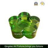 Small Glass Tealight Candle Holder Flower Shape Supplier