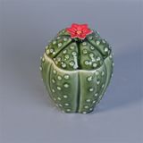 Glazed Color Plant Ceramic Candle Jar with Lids