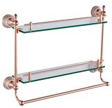 73880LG Double Layer Glass Shelf