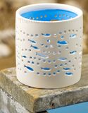 Nautical Seaside Ceramic Tea Light Candle Holder Chic Shabby Rustic Beach Sea