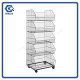 Mountable Store Wire Mesh Basket Shelf Store Basket Shelving