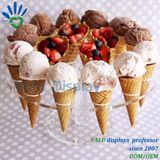 Acrylic Ice Cream Cake Candy Holder 16 Holes for Wedding Party Buffet Display 1 Set