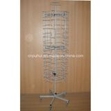 Round Shape Steel Floor Standing Swivel Card Display Rack (PHY2025)