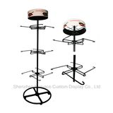 Multi-Function Rotatable Pot Shelf Cooking Kitchenware Wok Metal Hooks Display Rack