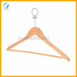 Trousers Wooden Hanger with Security Ring