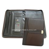 Brown Zip Legal Size Padfolio for Men