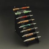 8 Pen Black Acrylic Pen Display Stand