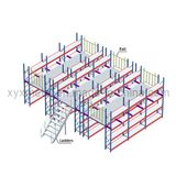 Warehouse Multi-Layer Metal Platform Storage Mezzanine Racks