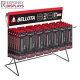 Simple Acrylic or Metal Logo Screen Printed Accessory Display Rack with Hooks