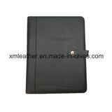 Leather Travel Agenda Holder A4 Leather Conference Folder with Calculator