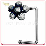 New Design Metal Handbag Hook with Flower Shape